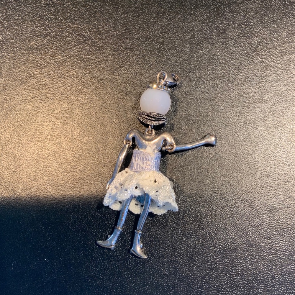 Little lady,pendant or purse jewelry 3 inches high